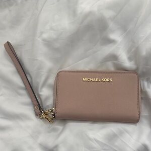Michael Kors Brown Wristlet Wallet
